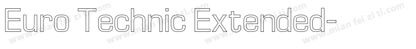 Euro Technic Extended字体转换